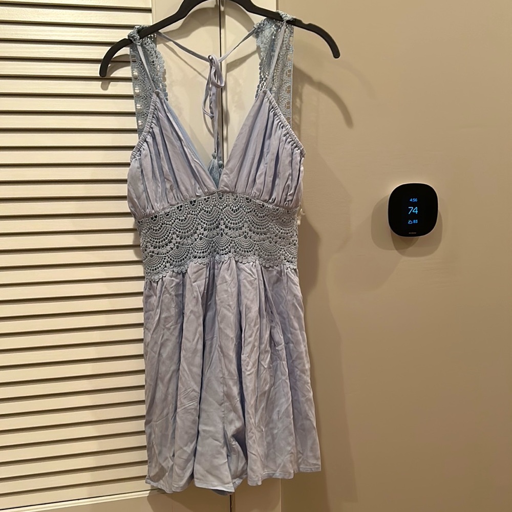 Light Blue Beachy Romper